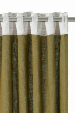 Ellos Home Multibåndsgardin Elly i genanvendt halvlinned 2-pak