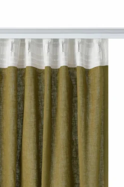 Ellos Home Multibåndsgardin Elly i genanvendt halvlinned 2-pak