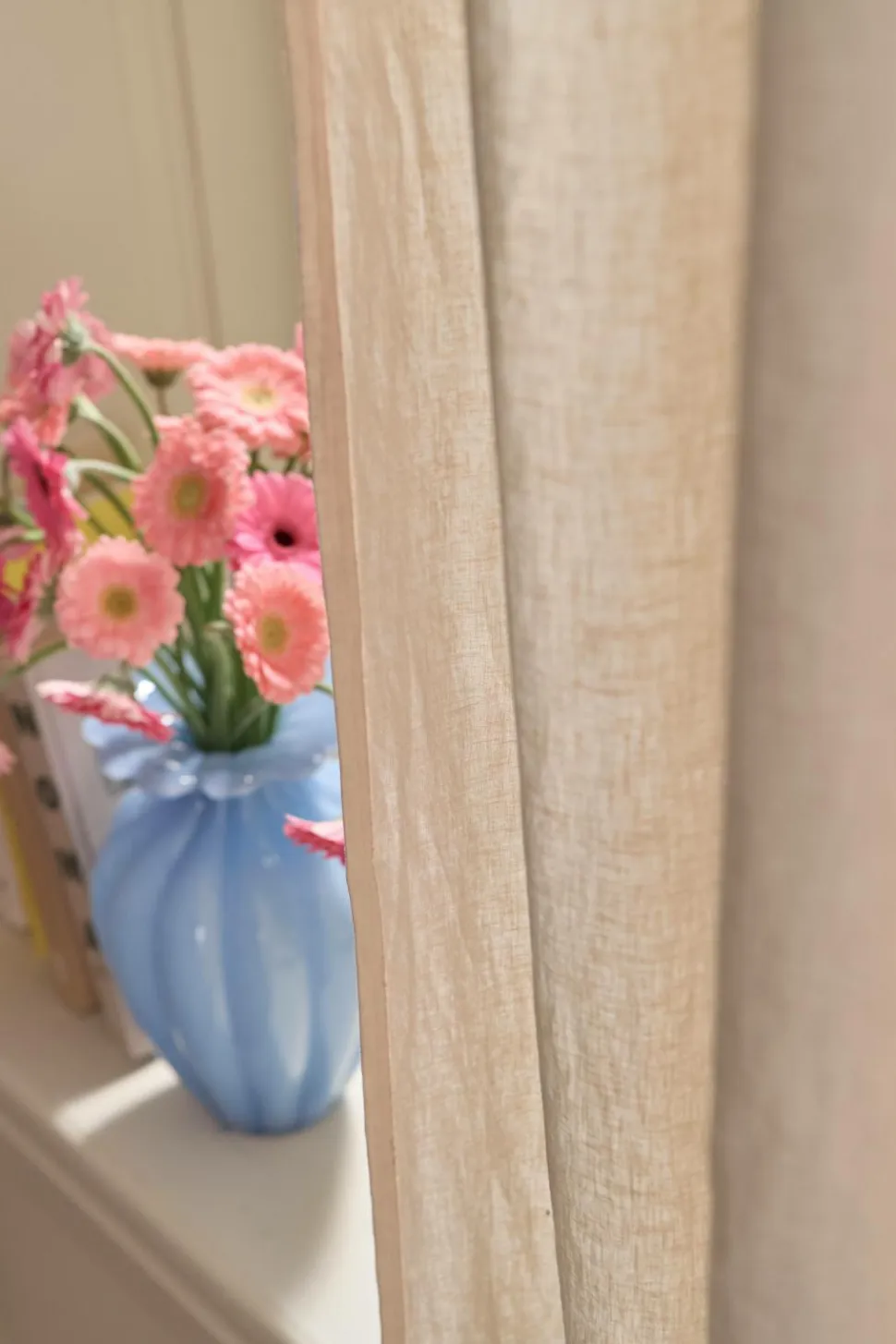 Ellos Home Multibåndsgardin Elly i genanvendt halvlinned 2-pak