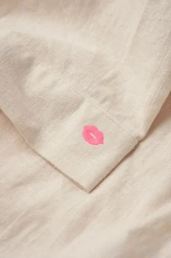 Ellos Home Natbukser Pyjama Pant Elly i genanvendt halvlinned