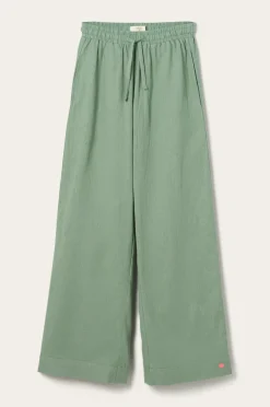 Ellos Home Natbukser Pyjama Pant Elly i genanvendt halvlinned