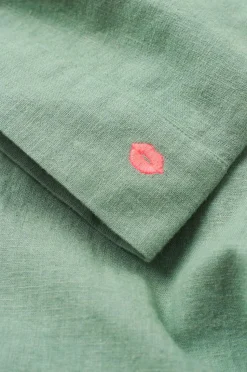 Ellos Home Natbukser Pyjama Pant Elly i genanvendt halvlinned