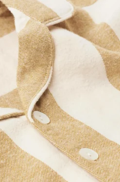 Ellos Home Natskjorte Valerie Block Stripe i bomuldsflonel