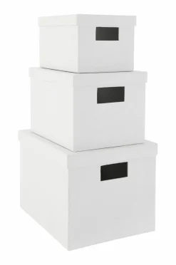 Ellos Home Opbevaringsbokse Rose, sæt med 3 stk. i forskellige størrelser