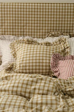 Ellos Home Pudebetræk Sonneli Check Frill PC i bomuld