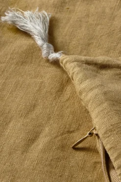 Ellos Home Pudebetræk Candice Tassel af vasket hør, 50x50 cm