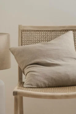 Ellos Home Pudebetræk Candice Zip i vasket hør 50x50 cm