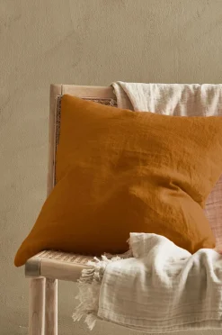 Ellos Home Pudebetræk Candice Zip i vasket hør 50x50 cm