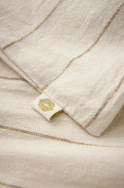 Ellos Home Pudebetræk Elly Thin Stripe i genanvendt halvlinned