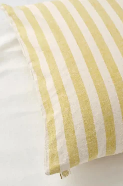 Ellos Home Pudebetræk Elly Classic Stripe i genanvendt halvlinned