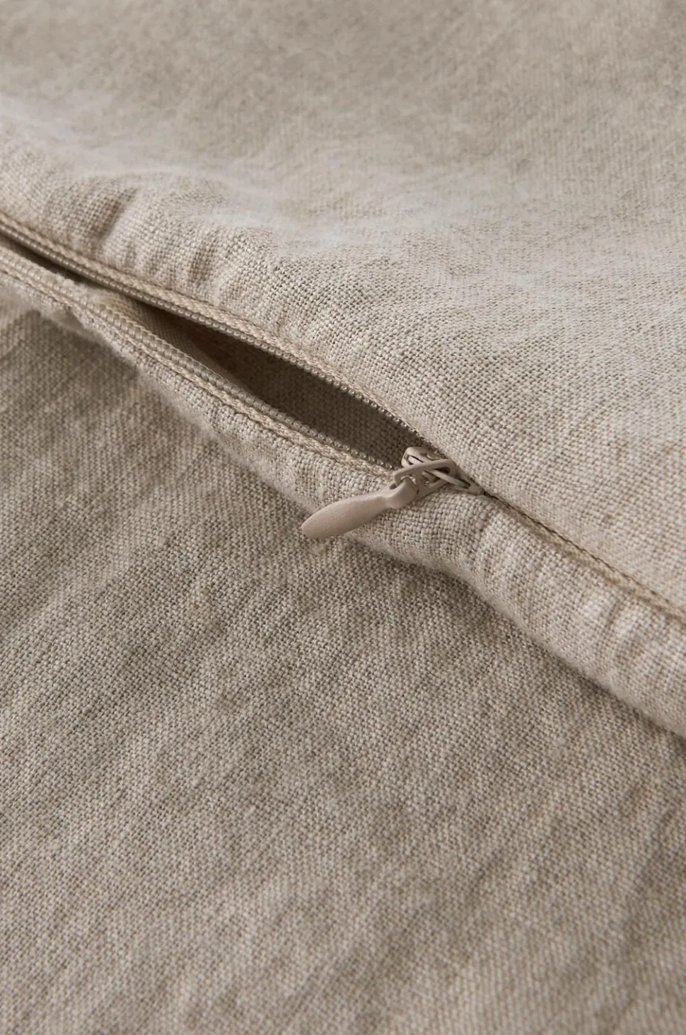 Ellos Home Pudebetræk Candice Zip i vasket hør 40x60 cm