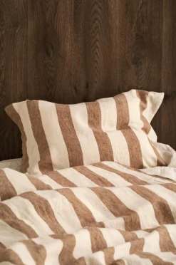 Ellos Home Pudebetræk Candice Block Stripe i vasket hør