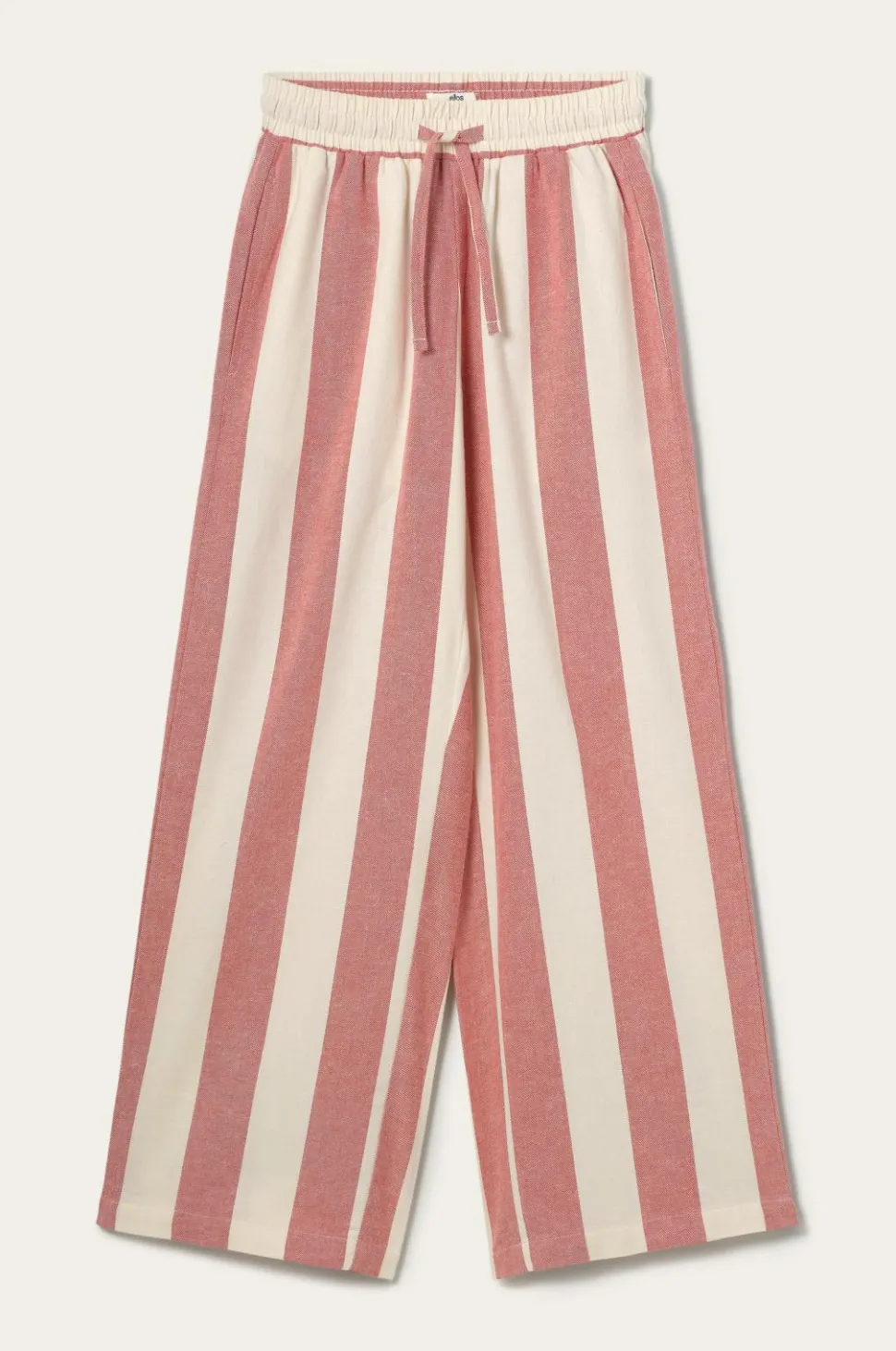 Ellos Home Pyjamasbukser Valerie Block Stripe i bomuldsflonel