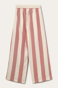 Ellos Home Pyjamasbukser Valerie Block Stripe i bomuldsflonel