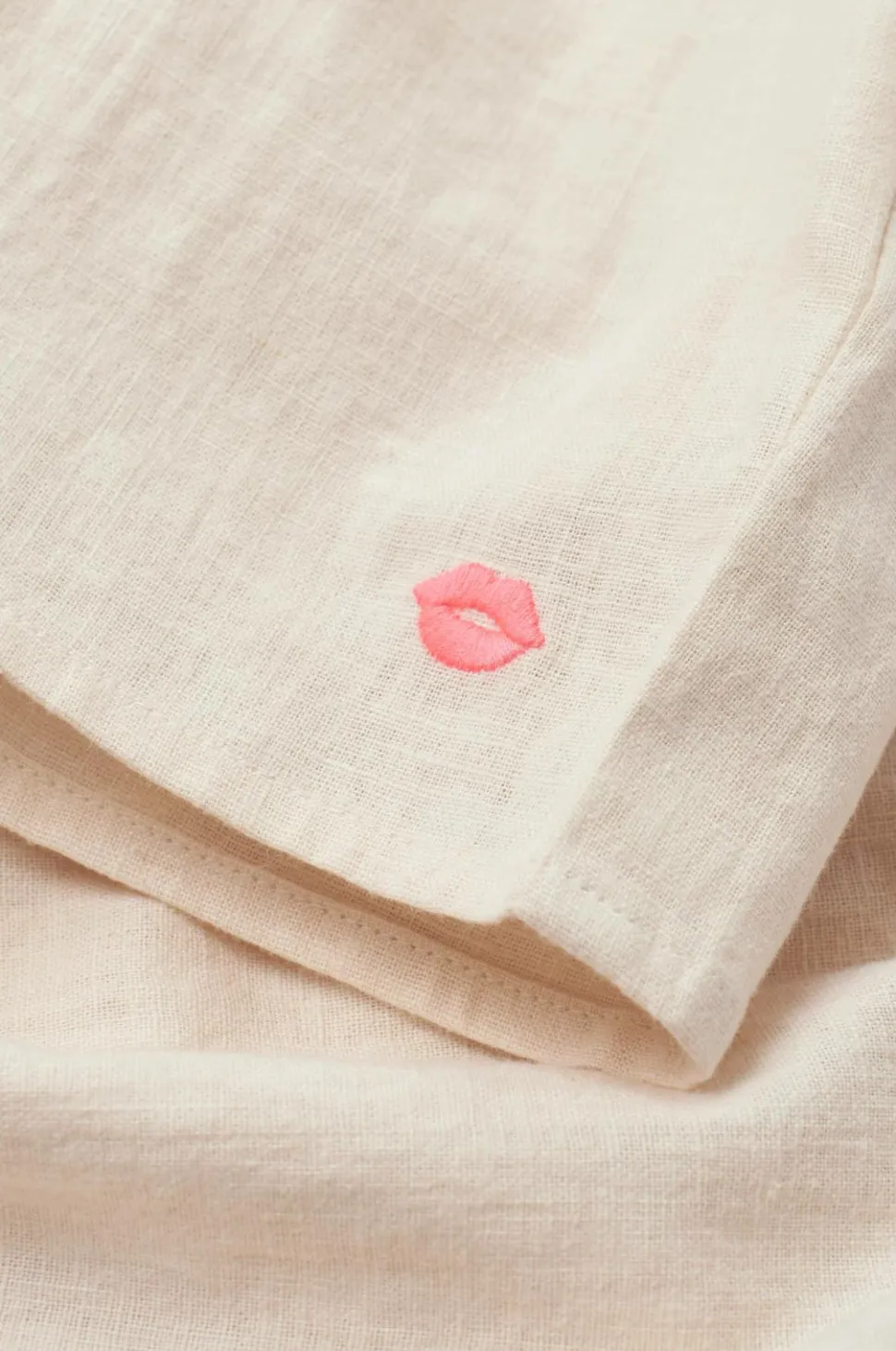 Ellos Home Pyjamasshorts Elly i genanvendt halvlinned