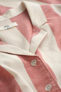 Ellos Home Pyjamasskjorte Valerie Block Stripe Long Sleeve