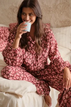 Ellos Home Pyjamasskjorte Pyjamas Shirt Candela Leo