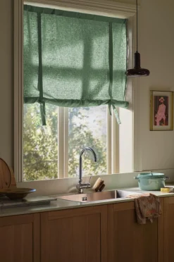 Ellos Home Roll up-gardin Elly i genanvendt halvlinned