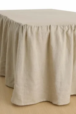 Ellos Home Sengekappe Candice i vasket linned 52 cm