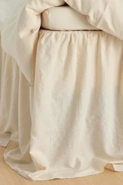 Ellos Home Sengekappe Elly Frilled i genanvendt halvlinned 75 cm