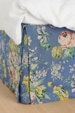 Ellos Home Sengekappe Candice Rose i vasket linned 52 cm