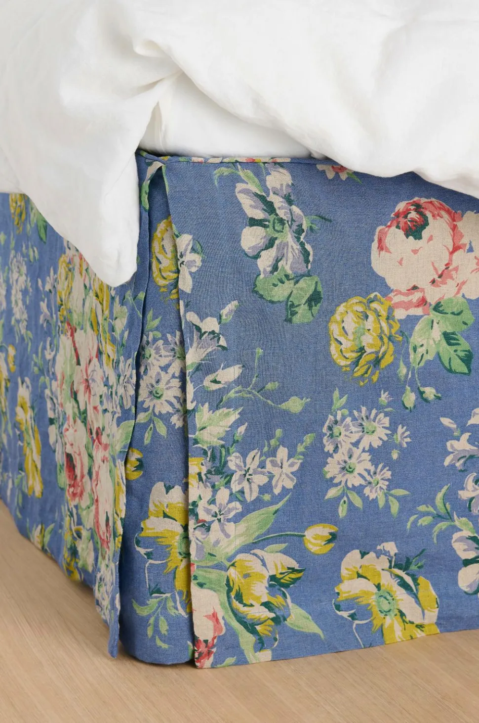 Ellos Home Sengekappe Candice Rose i vasket linned 52 cm