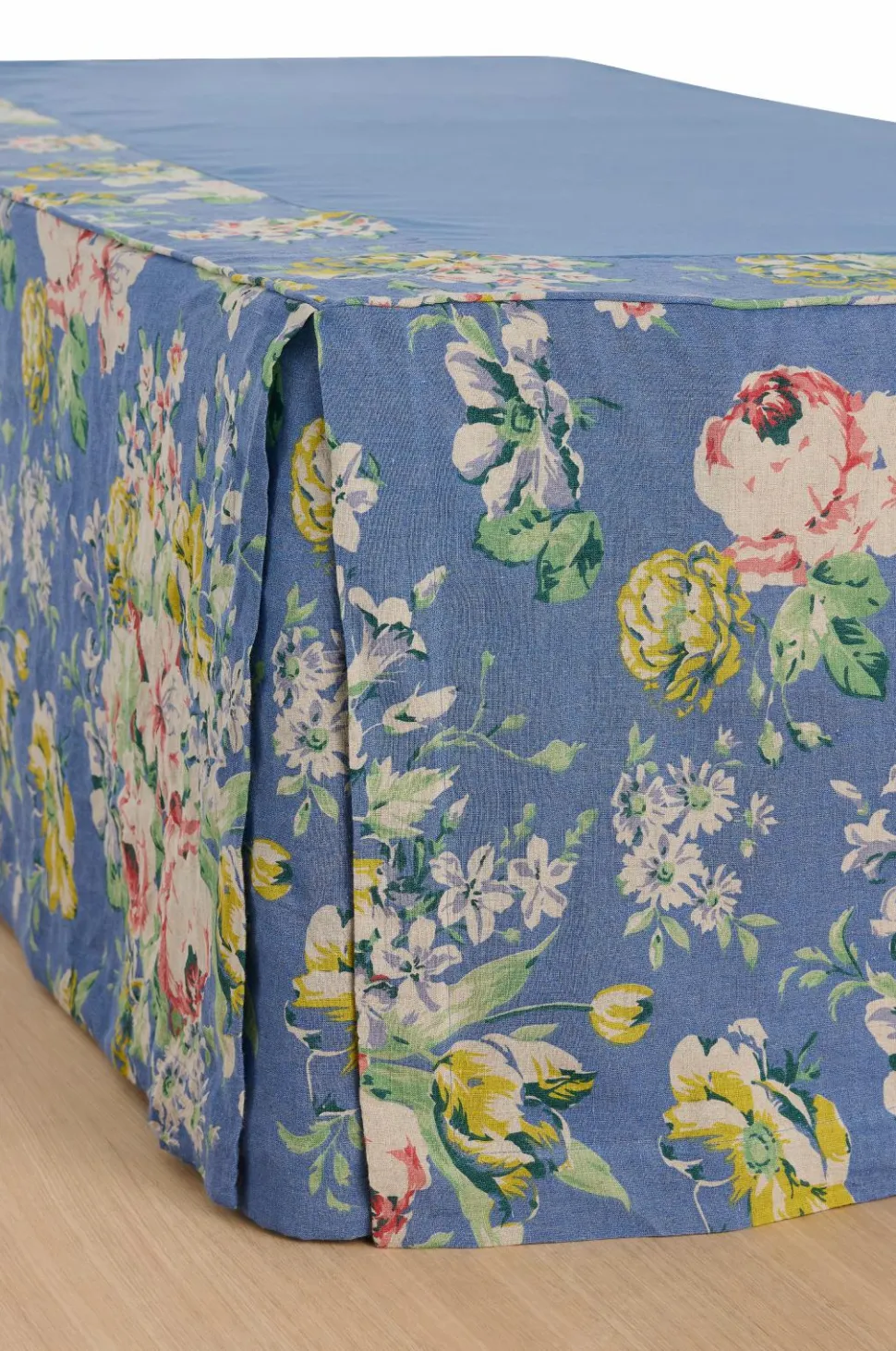 Ellos Home Sengekappe Candice Rose i vasket linned 52 cm