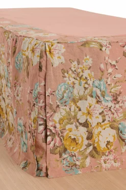 Ellos Home Sengekappe Candice Rose i vasket linned 52 cm