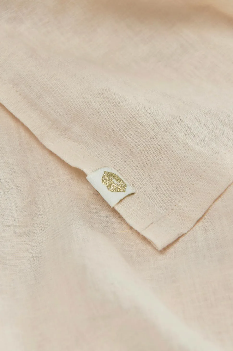 Ellos Home Sengekappe Elly Frilled i genanvendt halvlinned