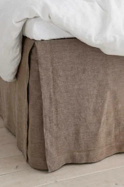 Ellos Home Sengekappe Elmira i vasket hør 60 cm