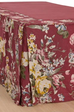 Ellos Home Sengekappe Candice Rose i vasket linned 60 cm