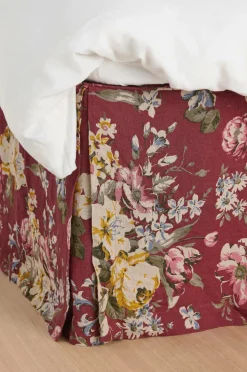 Ellos Home Sengekappe Candice Rose i vasket linned 52 cm