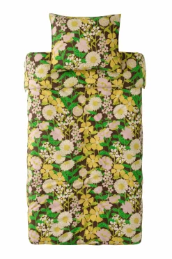 Ellos Home Sengesæt Avery Flower i bomuldspercale 2 eller 3 stykker