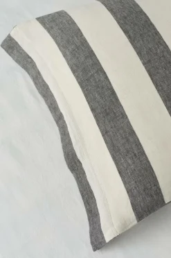 Ellos Home Sengesæt Candice Block Stripe i vasket hør, 2 dele