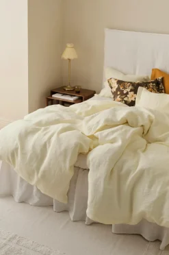 Ellos Home Sengesæt Candice i vasket hør - 2 eller 3 dele