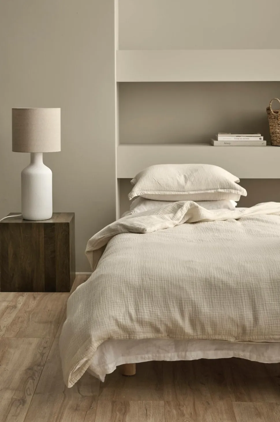 Ellos Home Sengesæt Candela i muslin, 2 eller 3 dele