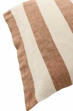 Ellos Home Sengesæt Candice Block Stripe i vasket hør, 2 dele