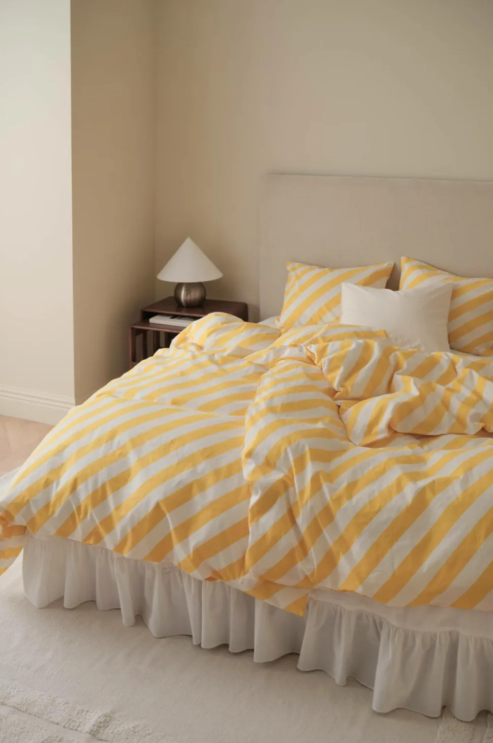 Ellos Home Sengesæt Diagonal Stripe i bomuld 2 dele