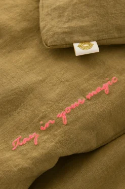 Ellos Home Sengesæt Elly i genanvendt halvlinned 2 eller 3 stykker