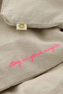 Ellos Home Sengesæt Elly i genanvendt halvlinned 2 eller 3 stykker