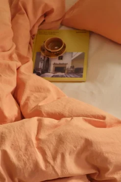 Ellos Home Sengesæt Elly i genanvendt halvlinned 2 eller 3 stykker