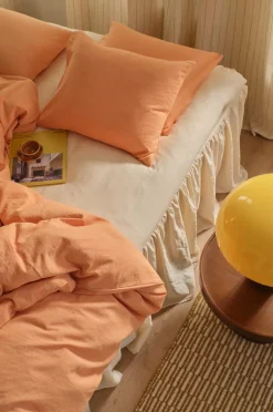 Ellos Home Sengesæt Elly i genanvendt halvlinned 2 eller 3 stykker