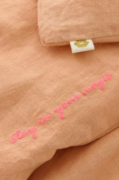 Ellos Home Sengesæt Elly i genanvendt halvlinned 2 eller 3 stykker