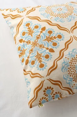 Ellos Home Sengesæt Elly Tile i genanvendt halvlinned 2 eller 3 stykker