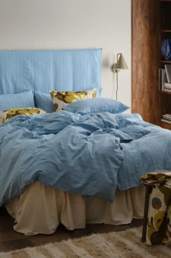 Ellos Home Sengesæt Elly Thin Stripe i genanvendt halvlinned 2 eller 3 stykker