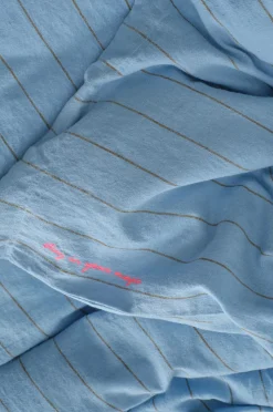 Ellos Home Sengesæt Elly Thin Stripe i genanvendt halvlinned 2 eller 3 stykker