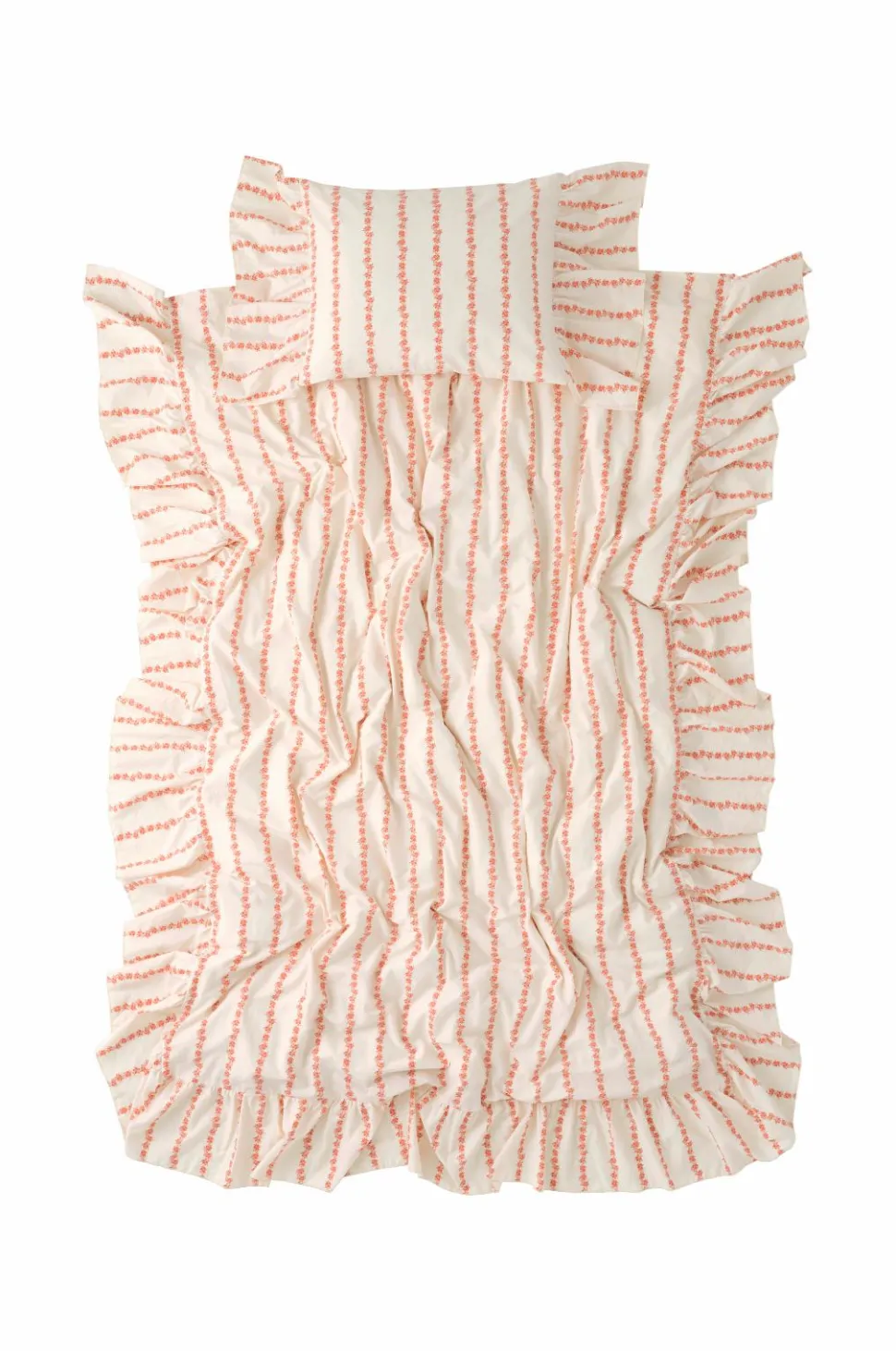 Ellos Home Sengesæt Juliette Garland Giant Frill i bomuld 2 dele