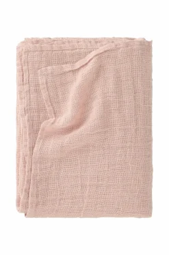 Ellos Home Sengetæppe Candice Grating i vasket linned