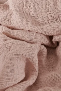 Ellos Home Sengetæppe Candice Grating i vasket linned