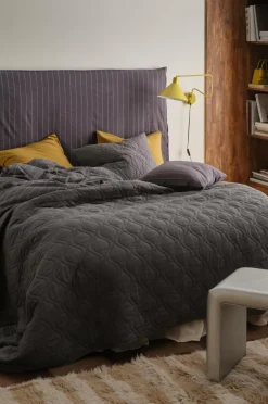 Ellos Home Sengetæppe Elly Quilted i genanvendt halvlinned